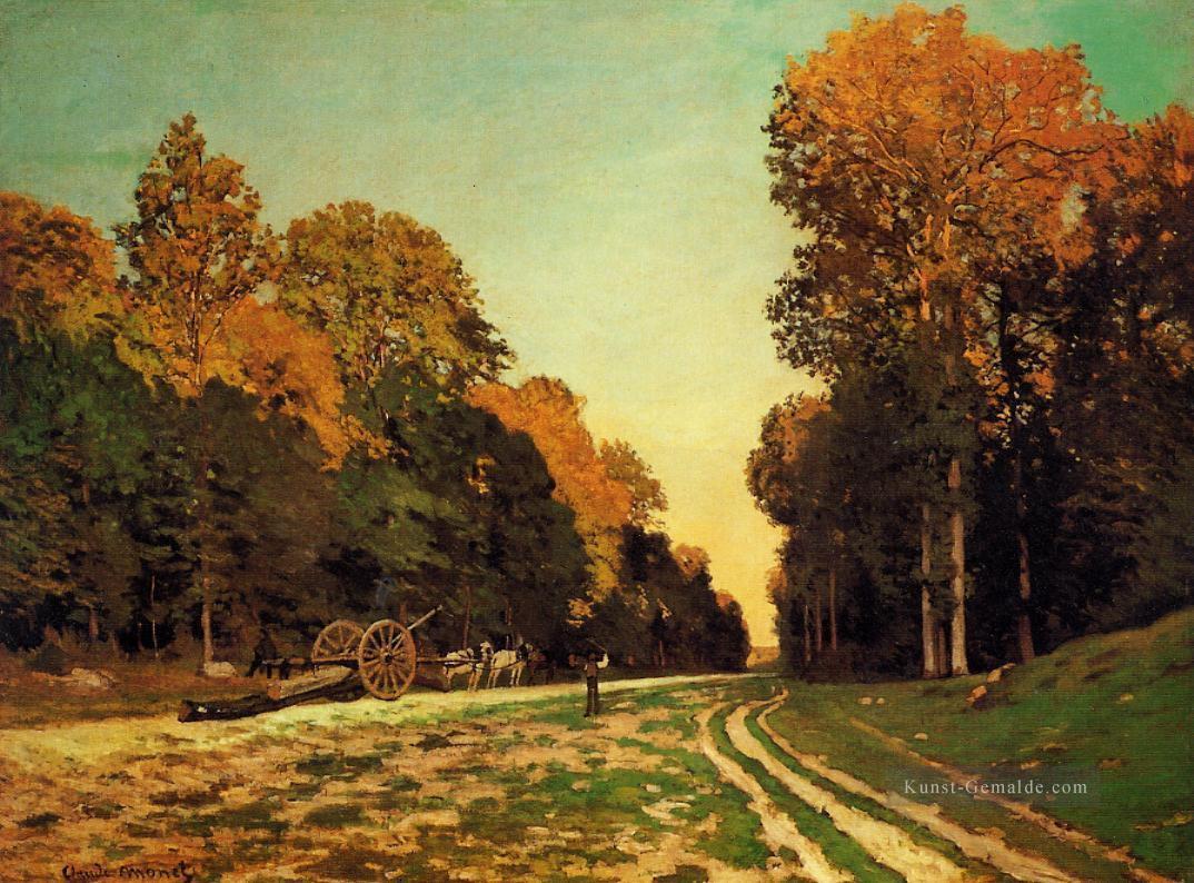 die Straße von Chailly nach Fontainebleau Claude Monet Ölgemälde
